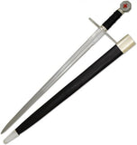 Medieval Warrior Crusader Holy Cross Knights Templar Long Sword Comes with Scabbard SKU TC-5508