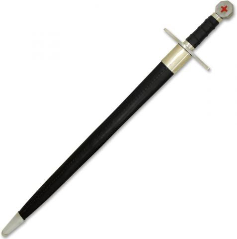 Medieval Warrior Crusader Holy Cross Knights Templar Long Sword Comes with Scabbard SKU TC-5508