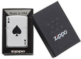 Lucky Ace - High Polish Chrome Zippo Lighter