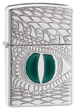 Zippo 167 Green Dragon Eye Lighter SKU  28807-000003
