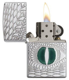 Zippo 167 Green Dragon Eye Lighter SKU  28807-000003