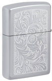 Zippo High Polish Chrome Venetian® Windproof Lighter