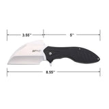MTech USA Spring Assist Liner Lock Knife Satin Finish 3Cr13MoV Stainless-Steel Blade/Black Aluminum Handle SKU MT-A2007BK