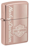 Harley-Davidson High Polish Rose Gold Zippo Lighter