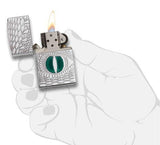Zippo 167 Green Dragon Eye Lighter SKU  28807-000003