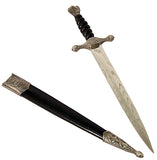 Dagger with Sheath 13" Overall Stainless-Steel Blade/Black Handle SKU 5021