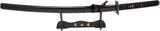 Snake Eye Warrior Handmade Samurai Katana Sword High Carbon Black Blade w/Dragon Tsuba & Display Stand SKU SE-906-9