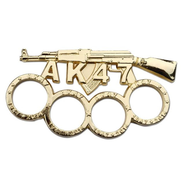 AK 47 Belt Buckle/Paperweight Knuckles SKU: PK-2448GD