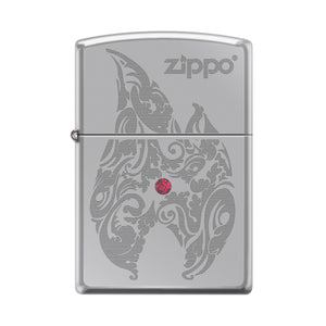 Zippo Flame with Red Swarovski Crystal 48372 SKU 853401