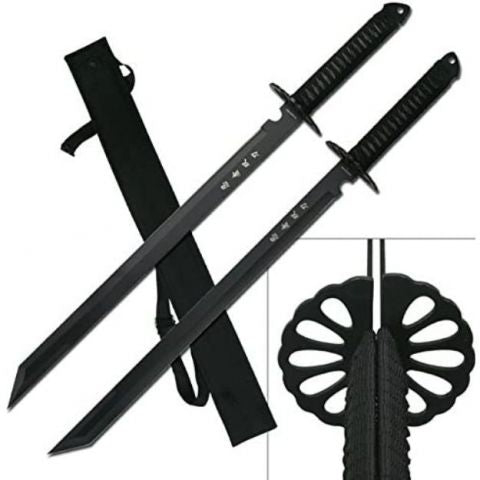 2-PC Full Tang Ninja Twin Bladed Sword SKU: HK-6183