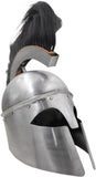 Medieval Warrior Greek Corinthian Helmet with Crest SKU: IAI-114