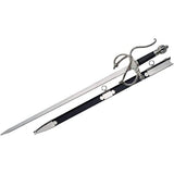 Medieval Warrior Middle Ages El Cid Rapier Sword w/Scabbard Stainless-Steel Blade/Wire Wrap Leather Handle 38" Overall SKU KT-4012