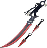 Snake Eye Tactical Ninja-Sword Comes with Throwing Knives SKU: SE-1712-3