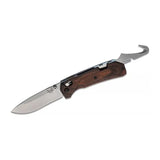 Benchmade Hunt Grizzly Creek Folder Wood AXIS Lock Knife w/ Gut Hook SKU 15060-2