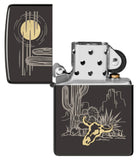 Zippo Western Design High Polish Black Windproof Lighter