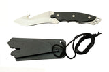 Defender Full Tang Skinner Knife w/Sheath Stainless-Steel/Black Handle SKU 1791
