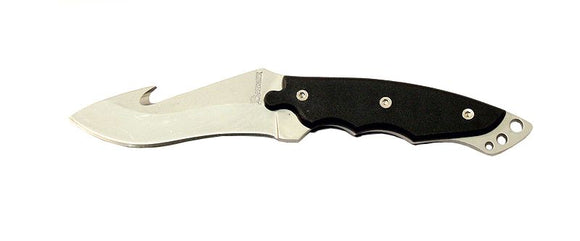 Defender Full Tang Skinner Knife w/Sheath Stainless-Steel/Black Handle SKU 1791