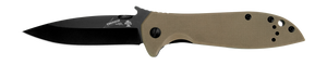 Kershaw Emerson CQC-4K Frame Lock Knife Brown G-10 SKU 6054BRNBLK