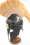 Wearable Medieval Warrior Corinthian Helmet with Plume 18 Gauge Steel SKU TC-132