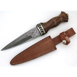 Wild Turkey Handmade Damascus Collection Dirk Sgian Dubh Knife SKU: DM-1076