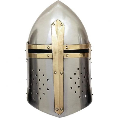 Medieval Warrior Sugarloaf Helmet 18-Gage Steel SKU TC-2211