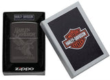 Harley-Davidson High Polish Black Design Zippo Lighter