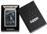 Grim Beauty Design Street Chrome Zippo Lighter