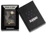 Zippo Western Design High Polish Black Windproof Lighter