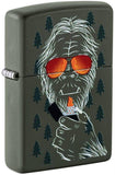 Zipsquatch Design Green Matte Zippo Lighter