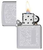 Zippo High Polish Chrome Venetian® Windproof Lighter