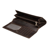Charlotte Leather Wallet in Brown