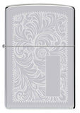 Zippo High Polish Chrome Venetian® Windproof Lighter