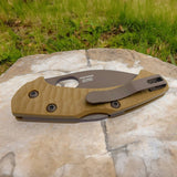 Stainless Steel Lockback Pocket Knife FRN Handle Fox Italy
