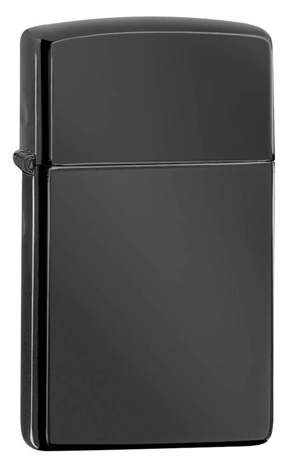 Zippo Slim High Polish Black Lighter SKU 28123-000003