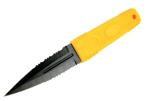 Zomb-War Boot Knife Orange w/Sheath SKU 8166