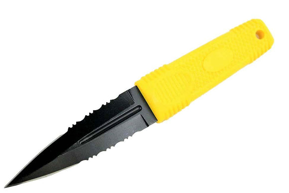 Zomb-War Boot Knife Yellow w/Sheath SKU 8168
