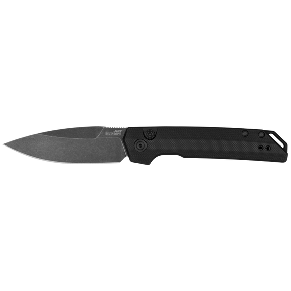 Kershaw Launch Iridium Automatic Knife Blackwash CPM MagnaCut Blade/Black G10 front, 6061-T6 Aluminum Back Handle SKU 7038G10