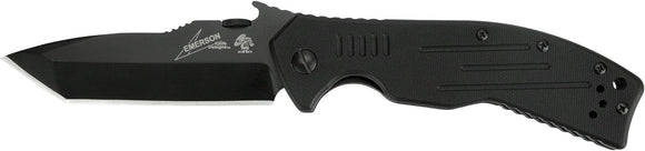 Kershaw Emerson CQC-9K Liner Lock Knife Black G-10 SKU 6045BLK