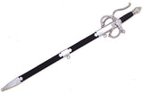 Medieval Warrior Middle Ages El Cid Rapier Sword w/Scabbard Stainless-Steel Blade/Wire Wrap Leather Handle 38" Overall SKU KT-4012