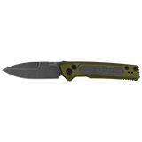 Kershaw Launch 22 Automatic Knife Blackwash CPM MagnaCut Blade/OD Green 6061-T6 Aluminum, Micarta Inserts Handle SKU 7205