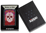 Day of Dead by Mike Dubois - Black Matte Zippo Lighter