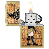 Zippo Guardian of Tombs Street Brass Windproof Lighter