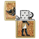 Zippo Guardian of Tombs Street Brass Windproof Lighter