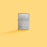 Zippo Luxury Leaf Design Satin Chrome Windproof Lighter