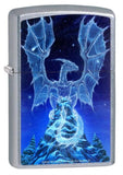 Winter Spirit Dragon Street Chrome Zippo Lighter
