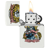 Zippo Megadeth Built for Speed White Matte Windproof Lighter
