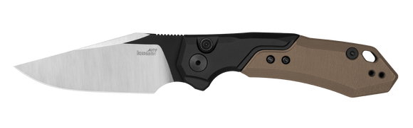 Kershaw Launch 19 Automatic Knife Black Aluminum/Brown G-10 SKU 7851