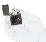 Zippo Z Crystal Armor® High Polish Black Windproof Lighter