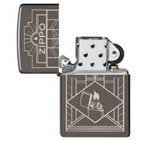 Zippo Art Deco Design Black Ice® Windproof Lighter