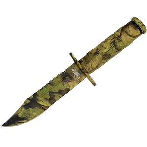 Defender-Xtreme Camo Survival Knife 8.5" w/Sheath SKU 9092